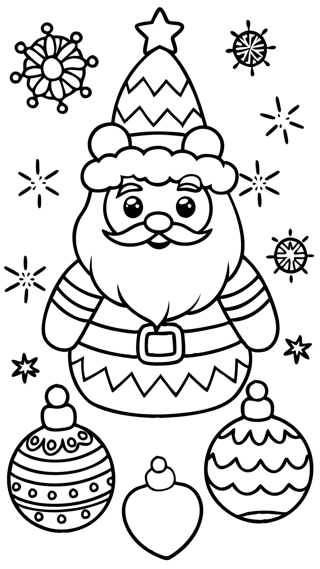 coloriage de Noël pdf imprimable